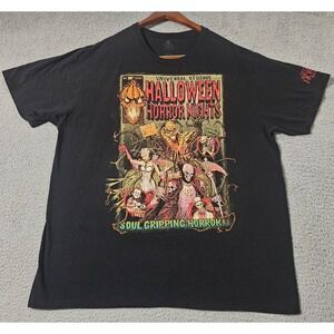 Universal Studios Florida Halloween Horror Nights Shirt Size XL Scare Zones 30th